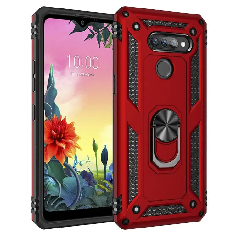 Shockproof TPU + PC Protective Case with 360 Degree Rotating Holder For Motorola Moto G Stylus For LG K50S - For LG