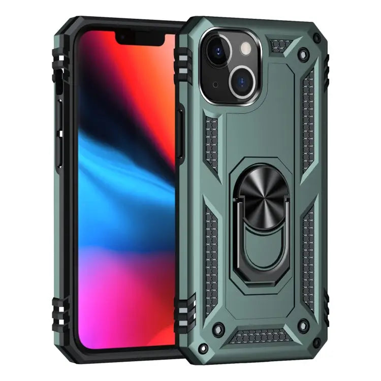Shockproof TPU + PC Protective Case with 360 Degree Rotating Holder For iPhone 13 For iPhone 13 mini For iPhone 13 Pro