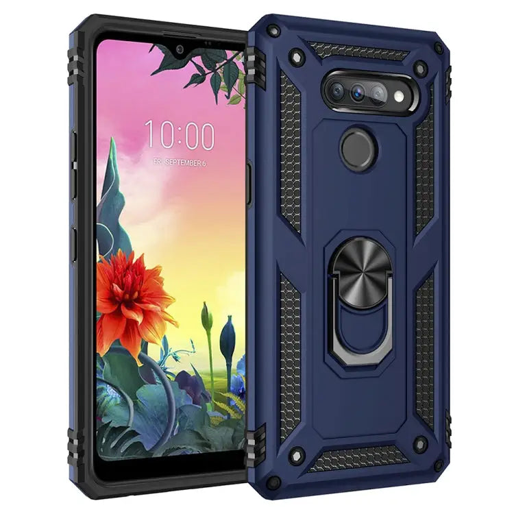 Shockproof TPU + PC Protective Case with 360 Degree Rotating Holder For Motorola Moto G Stylus For LG K50S - For LG