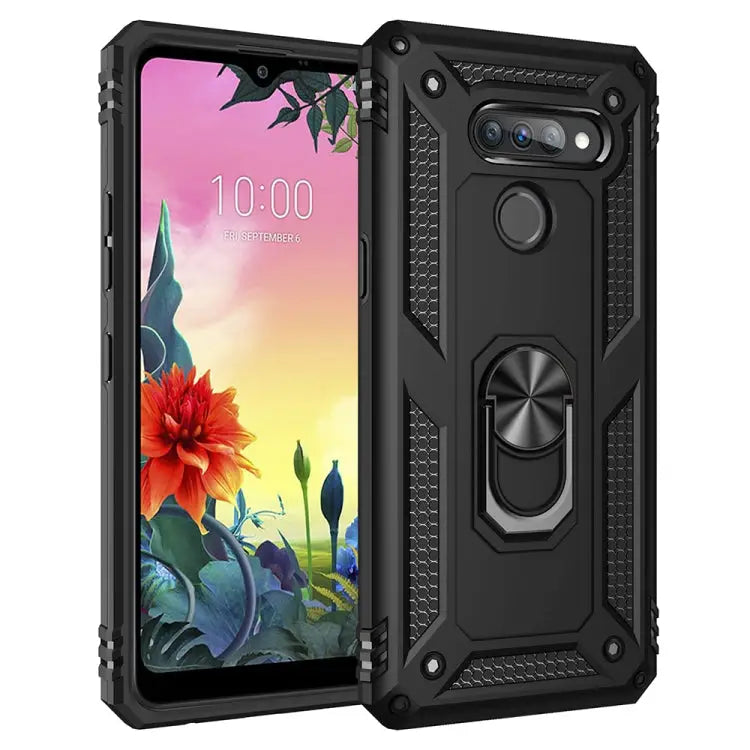 Shockproof TPU + PC Protective Case with 360 Degree Rotating Holder For Motorola Moto G Stylus For LG K50S - Mobile