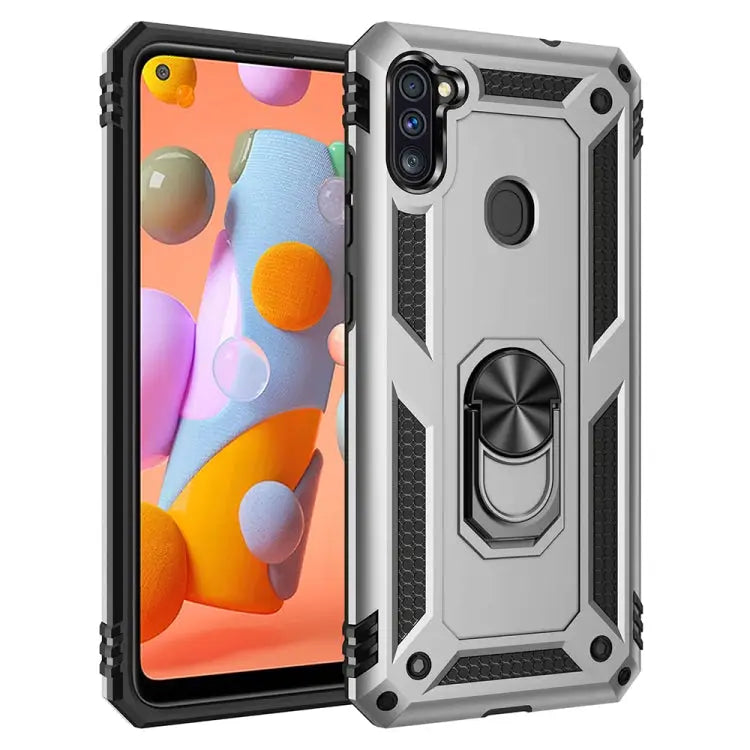 Shockproof TPU + PC Protective Case with 360 Degree Rotating Holder For iPhone SE 2022 / SE 2020 For Galaxy A21