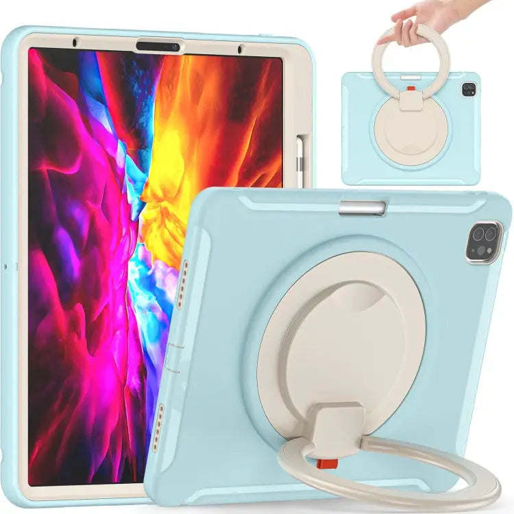 Shockproof TPU + PC Protective Case with 360 Degree Rotation Foldable Handle Grip Holder & Pen Slot For iPad Pro 12.9