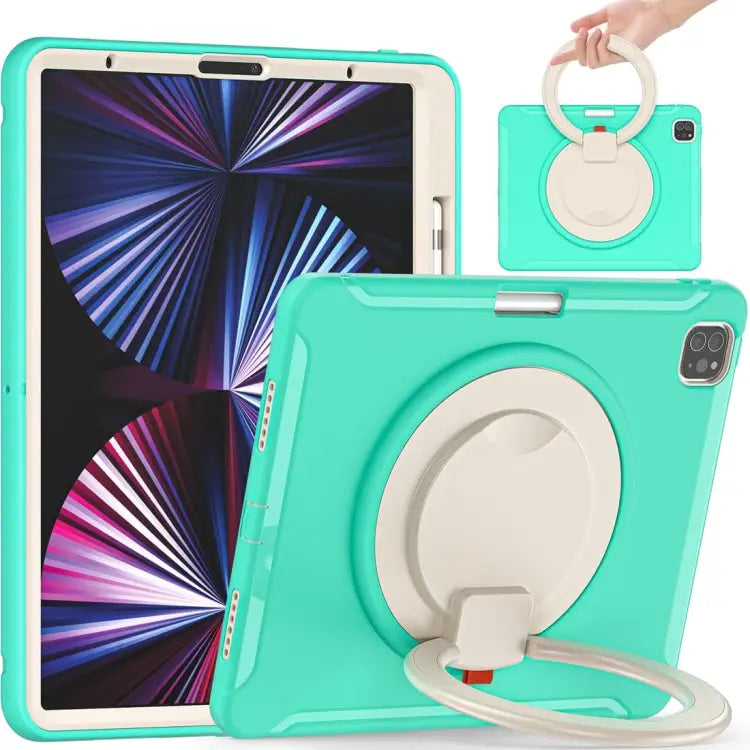Shockproof TPU + PC Protective Case with 360 Degree Rotation Foldable Handle Grip Holder & Pen Slot For iPad Pro 12.9
