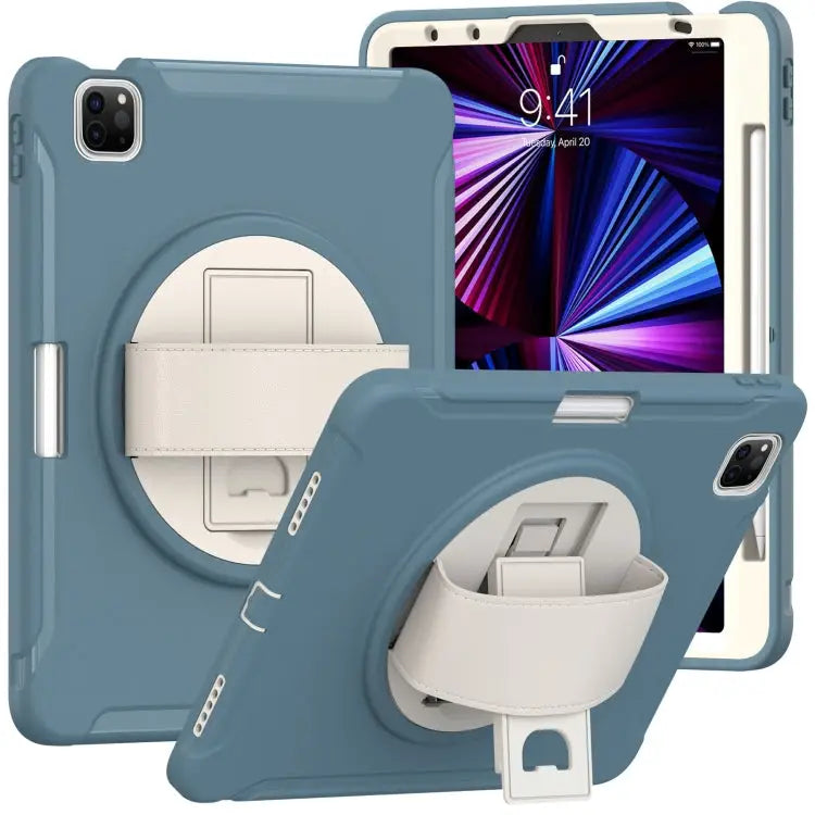 Shockproof TPU + PC Protective Case with 360 Degree Rotation Foldable Handle Grip Holder & Pen Slot For iPad Pro 11
