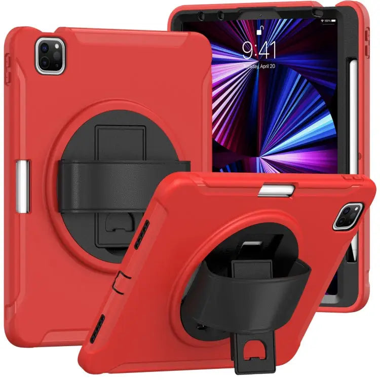Shockproof TPU + PC Protective Case with 360 Degree Rotation Foldable Handle Grip Holder & Pen Slot For iPad Pro 11
