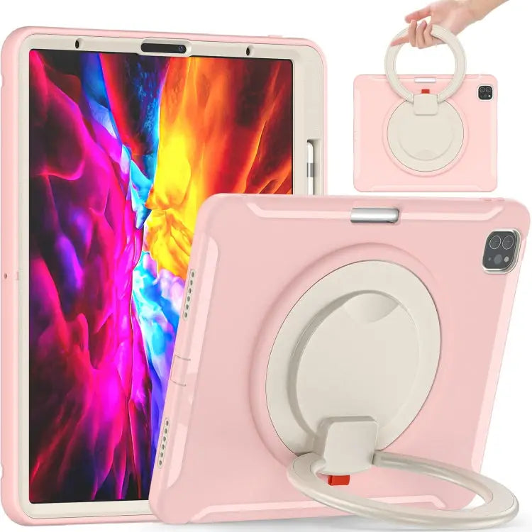 Shockproof TPU + PC Protective Case with 360 Degree Rotation Foldable Handle Grip Holder & Pen Slot For iPad Pro 12.9