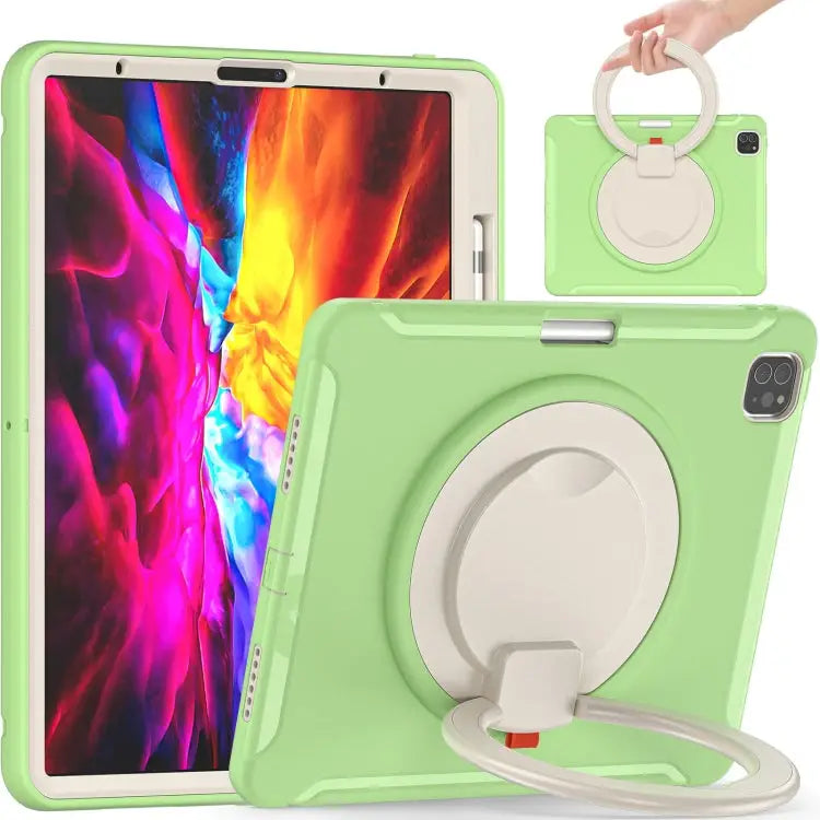 Shockproof TPU + PC Protective Case with 360 Degree Rotation Foldable Handle Grip Holder & Pen Slot For iPad Pro 12.9