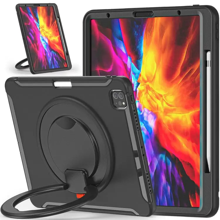 Shockproof TPU + PC Protective Case with 360 Degree Rotation Foldable Handle Grip Holder & Pen Slot For iPad Pro 12.9