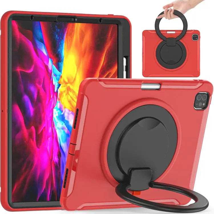 Shockproof TPU + PC Protective Case with 360 Degree Rotation Foldable Handle Grip Holder & Pen Slot For iPad Pro 12.9