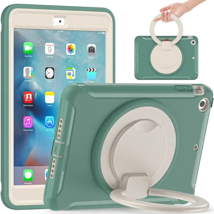 Shockproof TPU + PC Protective Case with 360 Degree Rotation Foldable Handle Grip Holder & Pen Slot For iPad mini 3 / 2