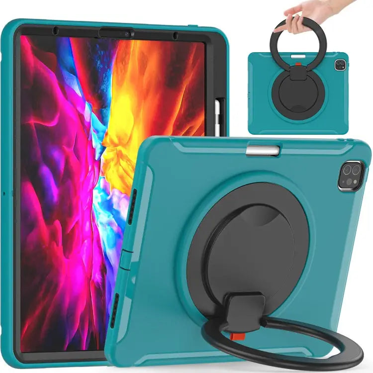 Shockproof TPU + PC Protective Case with 360 Degree Rotation Foldable Handle Grip Holder & Pen Slot For iPad Pro 12.9
