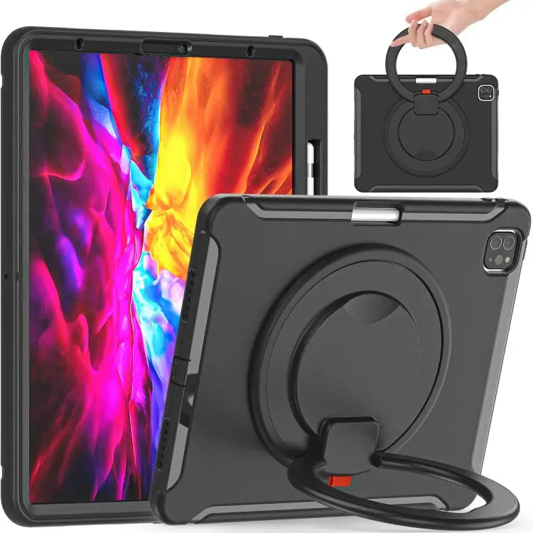 Shockproof TPU + PC Protective Case with 360 Degree Rotation Foldable Handle Grip Holder & Pen Slot For iPad Pro 12.9