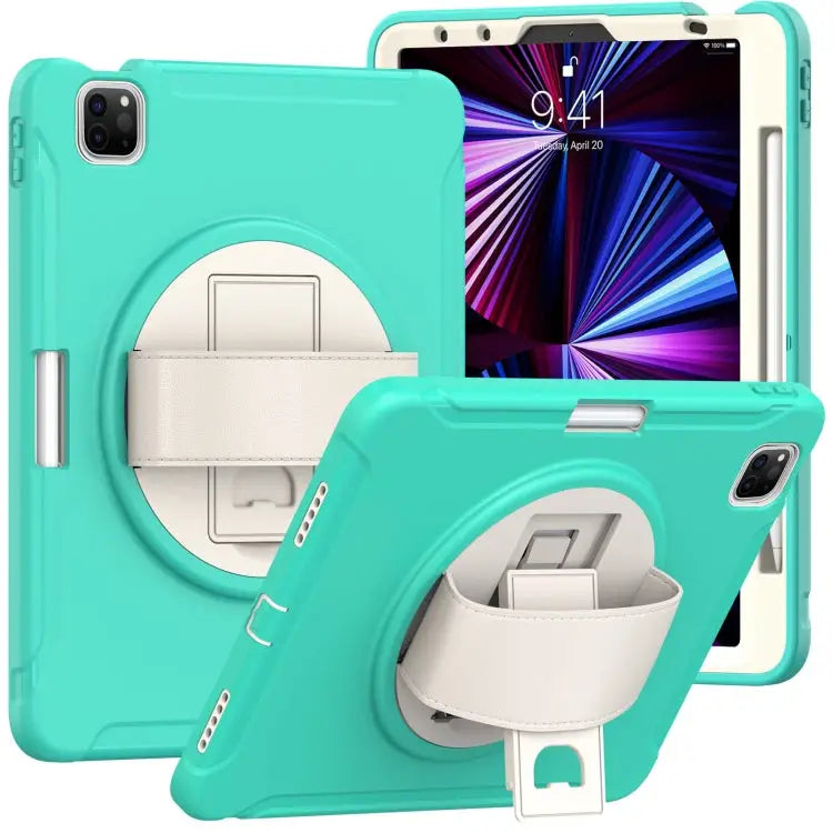 Shockproof TPU + PC Protective Case with 360 Degree Rotation Foldable Handle Grip Holder & Pen Slot For iPad Pro 11