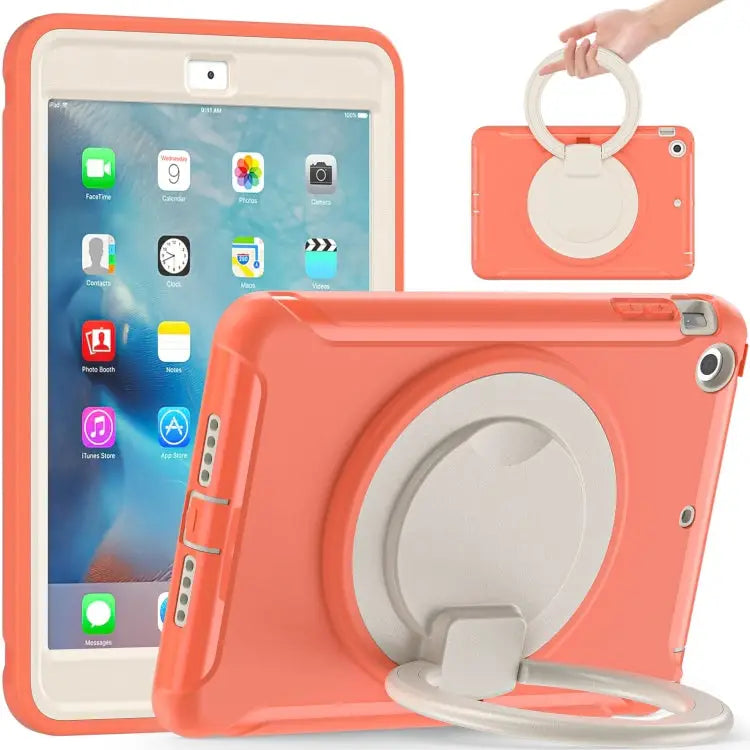 Shockproof TPU + PC Protective Case with 360 Degree Rotation Foldable Handle Grip Holder & Pen Slot For iPad mini 3 / 2