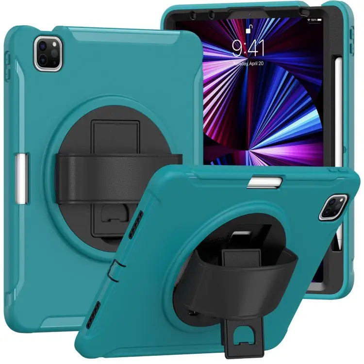 Shockproof TPU + PC Protective Case with 360 Degree Rotation Foldable Handle Grip Holder & Pen Slot For iPad Pro 11