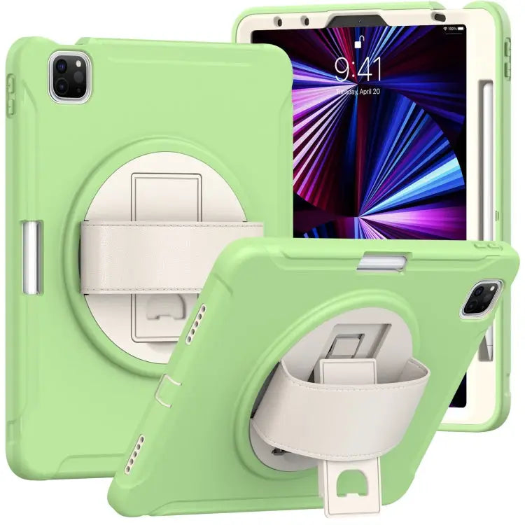 Shockproof TPU + PC Protective Case with 360 Degree Rotation Foldable Handle Grip Holder & Pen Slot For iPad Pro 11