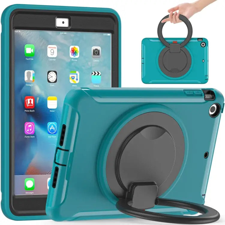 Shockproof TPU + PC Protective Case with 360 Degree Rotation Foldable Handle Grip Holder & Pen Slot For iPad mini 3 / 2