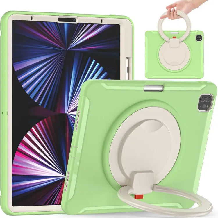 Shockproof TPU + PC Protective Case with 360 Degree Rotation Foldable Handle Grip Holder & Pen Slot For iPad Pro 12.9