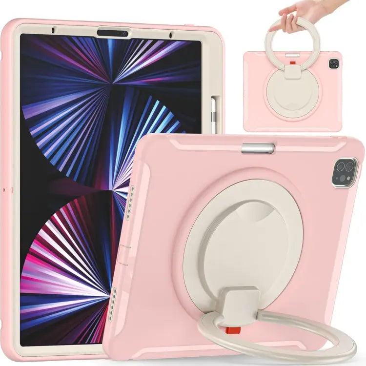 Shockproof TPU + PC Protective Case with 360 Degree Rotation Foldable Handle Grip Holder & Pen Slot For iPad Pro 12.9