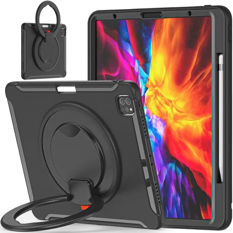 Shockproof TPU + PC Protective Case with 360 Degree Rotation Foldable Handle Grip Holder & Pen Slot For iPad Pro 12.9