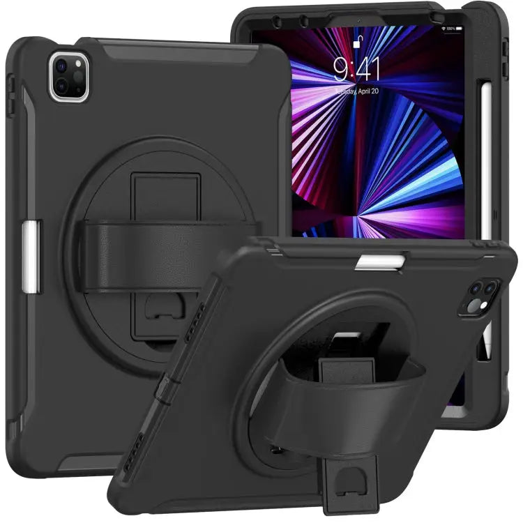 Shockproof TPU + PC Protective Case with 360 Degree Rotation Foldable Handle Grip Holder & Pen Slot For iPad Pro 11