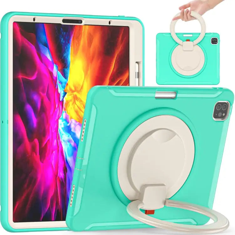 Shockproof TPU + PC Protective Case with 360 Degree Rotation Foldable Handle Grip Holder & Pen Slot For iPad Pro 12.9