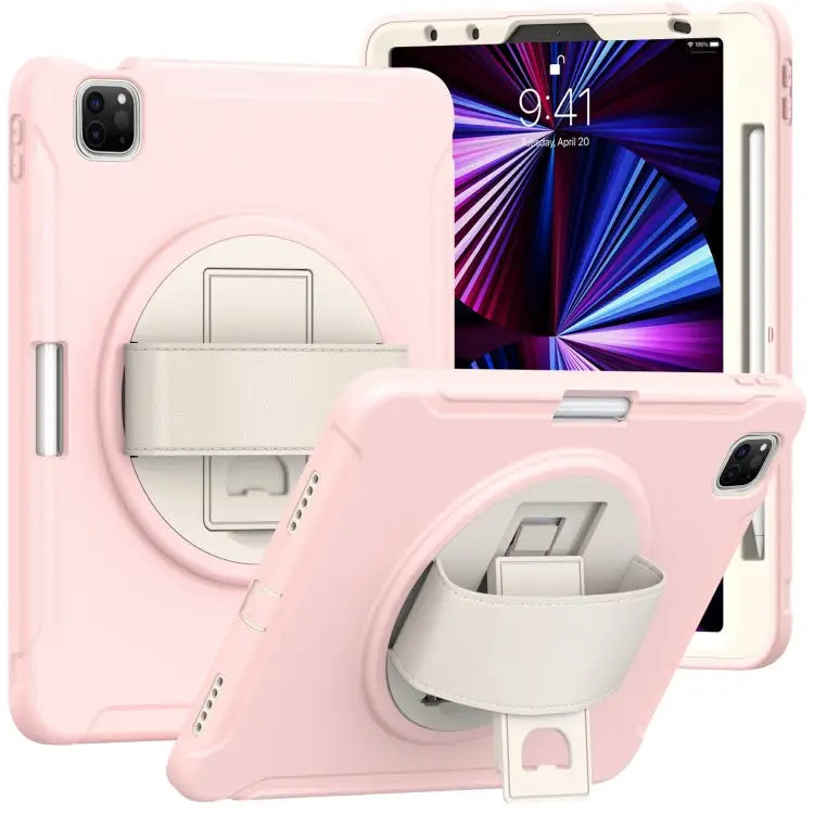 Shockproof TPU + PC Protective Case with 360 Degree Rotation Foldable Handle Grip Holder & Pen Slot For iPad Pro 11