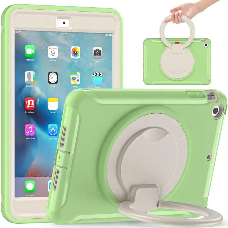 Shockproof TPU + PC Protective Case with 360 Degree Rotation Foldable Handle Grip Holder & Pen Slot For iPad mini 3 / 2