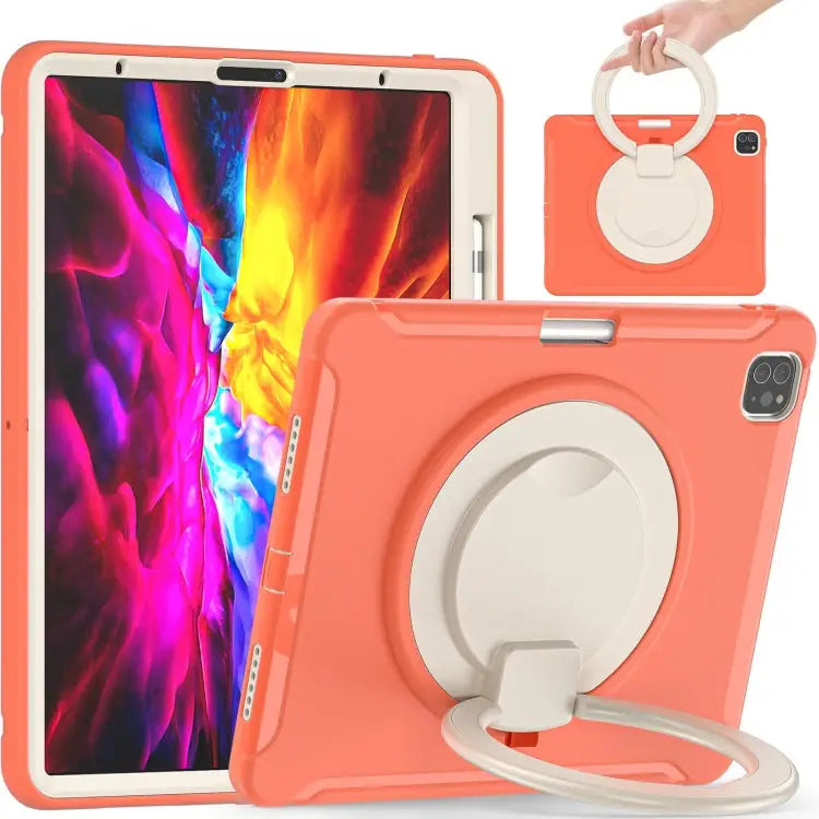 Shockproof TPU + PC Protective Case with 360 Degree Rotation Foldable Handle Grip Holder & Pen Slot For iPad Pro 12.9