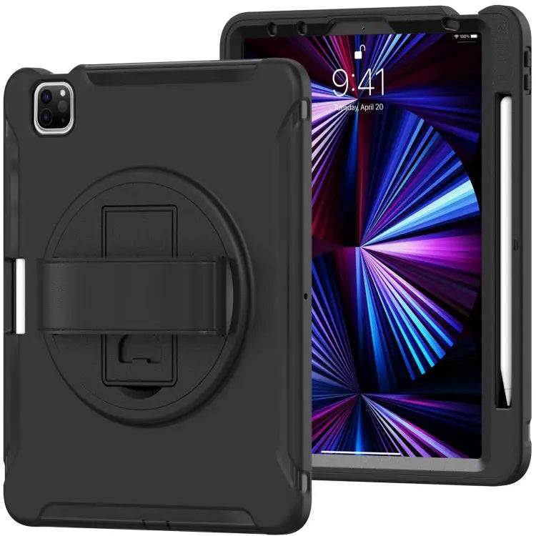 Shockproof TPU + PC Protective Case with 360 Degree Rotation Foldable Handle Grip Holder & Pen Slot For iPad Pro 11