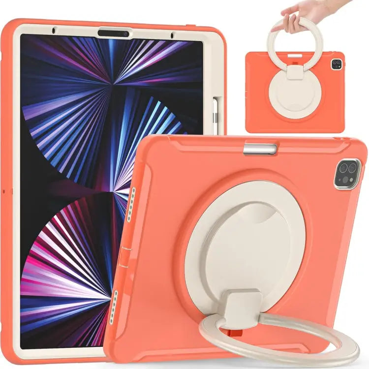 Shockproof TPU + PC Protective Case with 360 Degree Rotation Foldable Handle Grip Holder & Pen Slot For iPad Pro 12.9