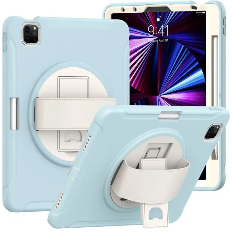 Shockproof TPU + PC Protective Case with 360 Degree Rotation Foldable Handle Grip Holder & Pen Slot For iPad Pro 11