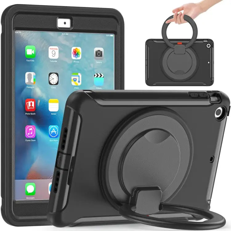 Shockproof TPU + PC Protective Case with 360 Degree Rotation Foldable Handle Grip Holder & Pen Slot For iPad mini 3 / 2
