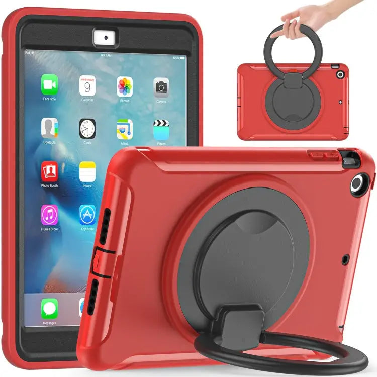 Shockproof TPU + PC Protective Case with 360 Degree Rotation Foldable Handle Grip Holder & Pen Slot For iPad mini 3 / 2