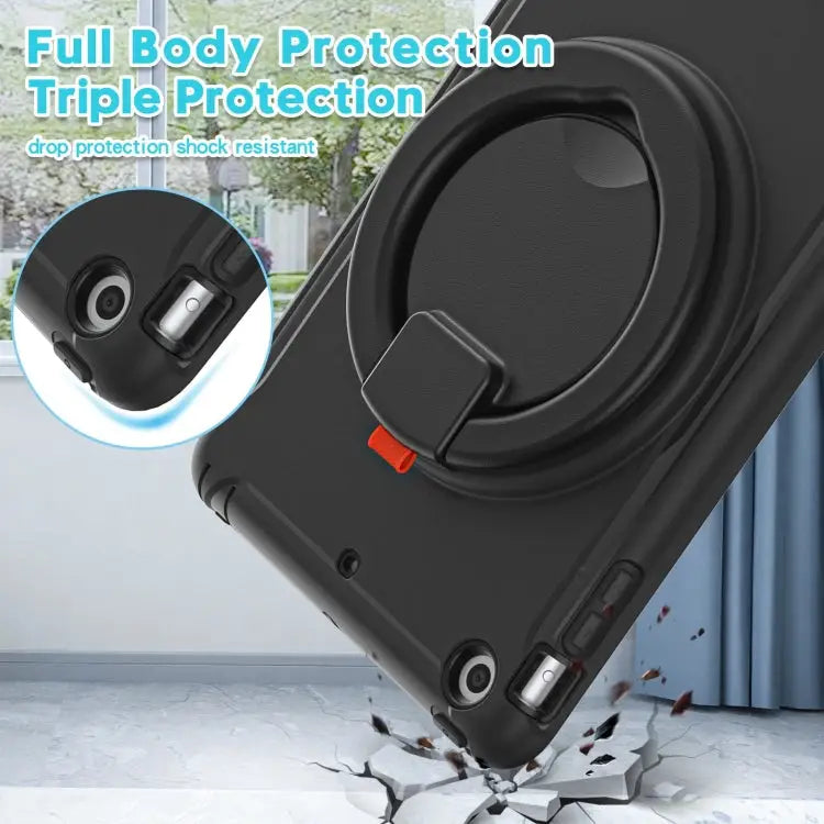 Shockproof TPU + PC Protective Case with 360 Degree Rotation Foldable Handle Grip Holder & Pen Slot For iPad mini 3 / 2