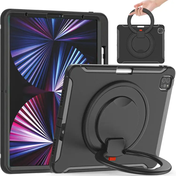 Shockproof TPU + PC Protective Case with 360 Degree Rotation Foldable Handle Grip Holder & Pen Slot For iPad Pro 12.9