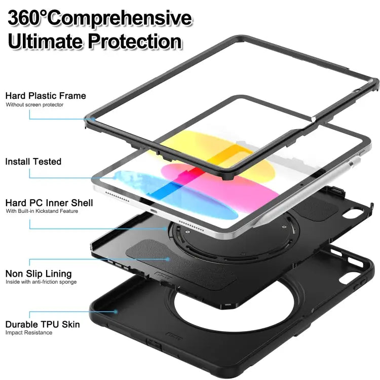 Shockproof TPU + PC Protective Tablet Case For iPad 10th Gen 10.9 2022 - Apple Accessories