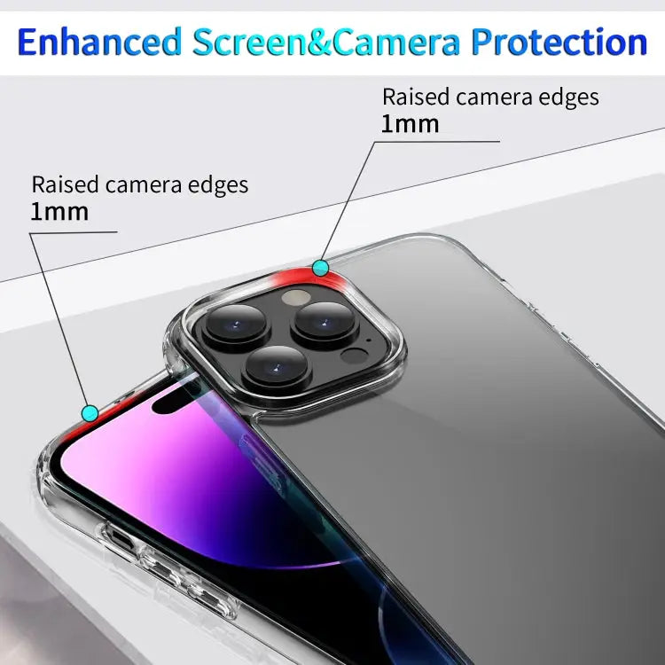 Shockproof Transparent Acrylic Phone Case For iPhone 15 Pro Max For iPhone 15 Pro For iPhone 15 Plus For iPhone 15