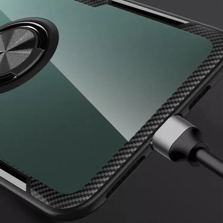 Shockproof Transparent TPU + Acrylic Protective Case with Ring Holder For iPhone 11 For iPhone 11 Pro For iPhone 11 Pro