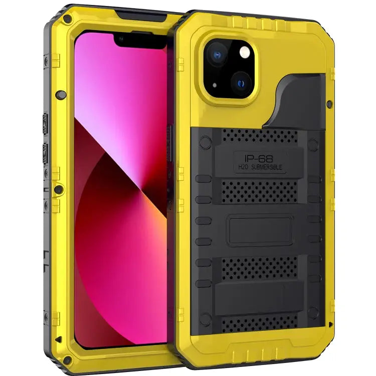 Shockproof Waterproof Dustproof Metal + Silicone Phone Case with Screen Protector For iPhone 13 For iPhone 13 Pro