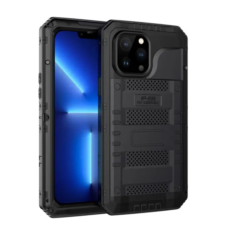 Shockproof Waterproof Dustproof Metal + Silicone Phone Case with Screen Protector For iPhone 13 For iPhone 13 Pro