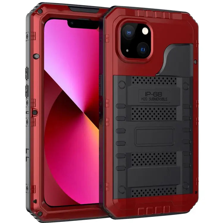 Shockproof Waterproof Dustproof Metal + Silicone Phone Case with Screen Protector For iPhone 13 For iPhone 13 Pro