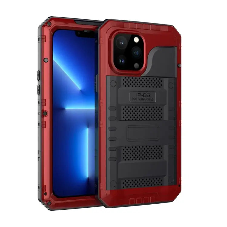Shockproof Waterproof Dustproof Metal + Silicone Phone Case with Screen Protector For iPhone 13 For iPhone 13 Pro