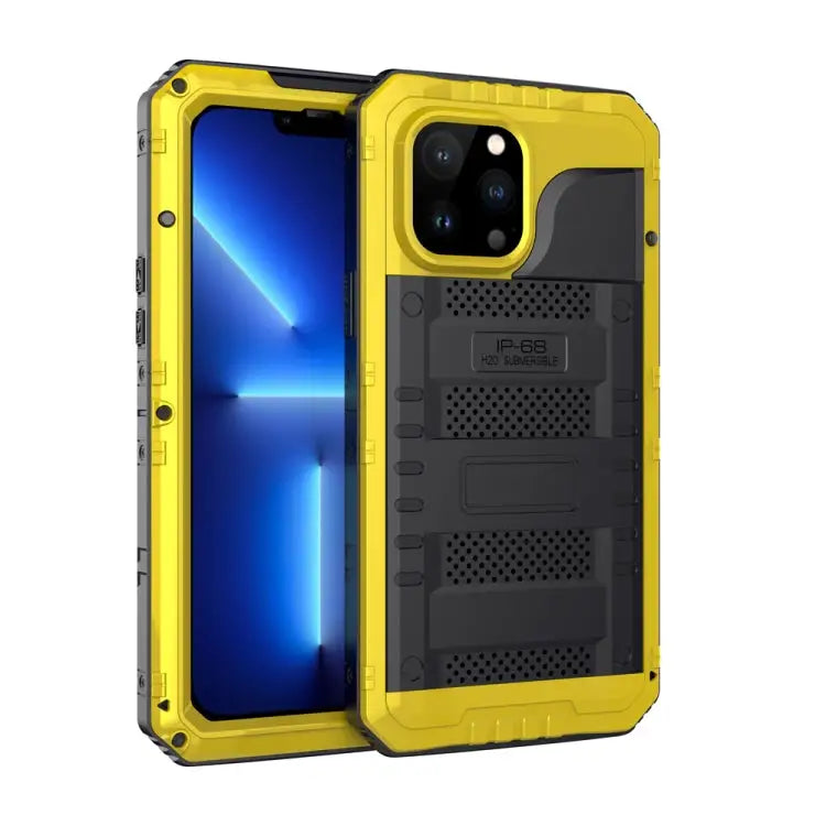 Shockproof Waterproof Dustproof Metal + Silicone Phone Case with Screen Protector For iPhone 13 For iPhone 13 Pro