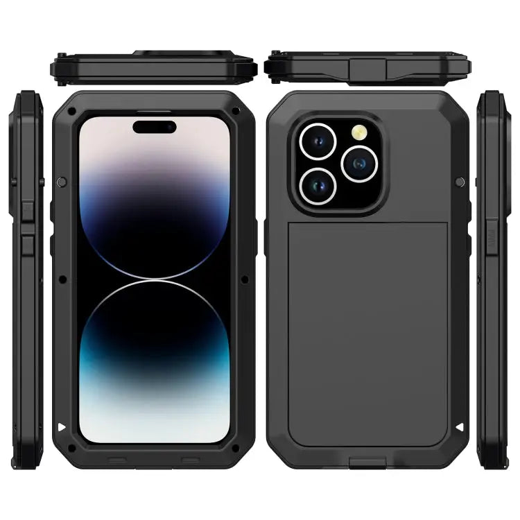 Shockproof Waterproof Silicone + Zinc Alloy Case For iPhone 14 Pro Max For iPhone 14 Pro For iPhone 14 For iPhone 14