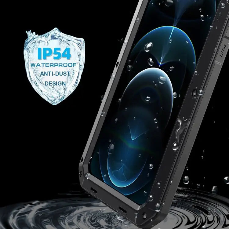 Shockproof Waterproof Silicone + Zinc Alloy Protective Case For iPhone 12 mini For iPhone 12 / 12 Pro For iPhone 12 Pro