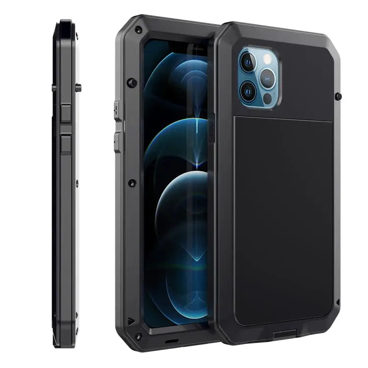 Shockproof Waterproof Silicone + Zinc Alloy Protective Case For iPhone 12 mini For iPhone 12 / 12 Pro For iPhone 12 Pro