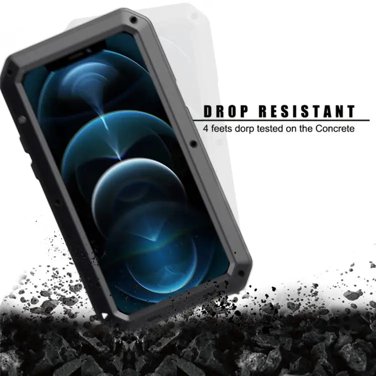 Shockproof Waterproof Silicone + Zinc Alloy Protective Case For iPhone 12 mini For iPhone 12 / 12 Pro For iPhone 12 Pro