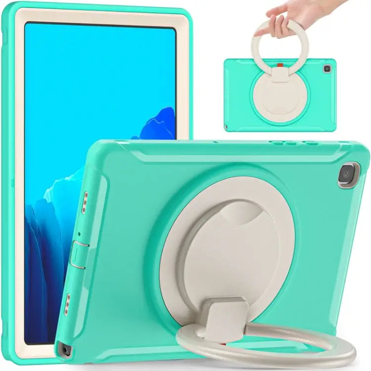 Shocproof Silicone + PC Protective Case with 360 Degree Rotation Foldable Handle Grip Holder & Pen Slot For iPad Air 4
