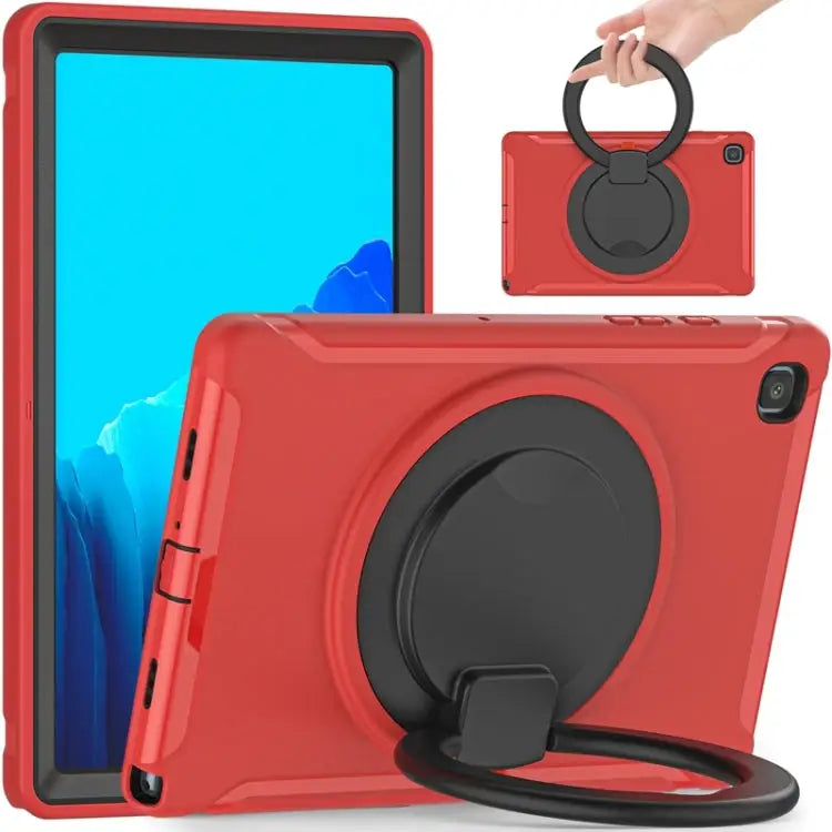 Shocproof Silicone + PC Protective Case with 360 Degree Rotation Foldable Handle Grip Holder & Pen Slot For iPad Air 4